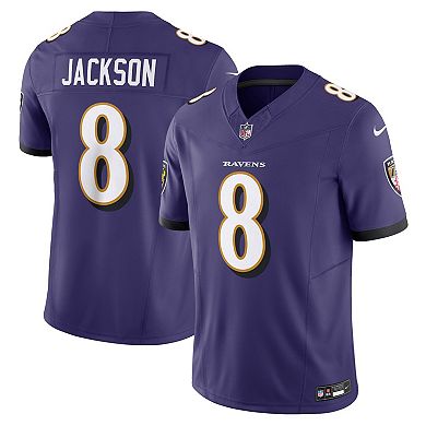 Men's Nike Lamar Jackson Purple Baltimore Ravens Vapor F.U.S.E. Limited  Jersey