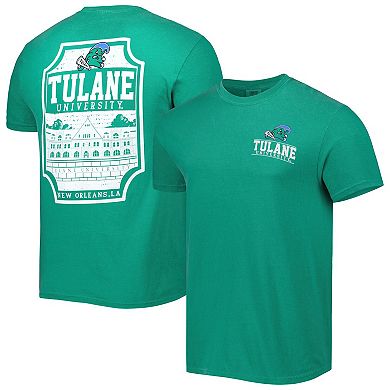 Men's Green Tulane Green Wave Logo Campus Icon T-Shirt