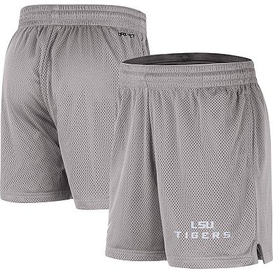 Men's Nike Gray LSU Tigers Mesh Performance Shorts