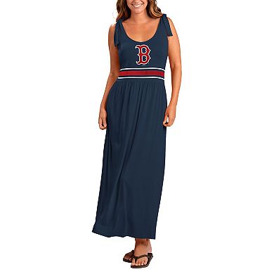 Women's G-III 4Her by Carl Banks Navy Boston Red Sox Game Over Maxi Dress