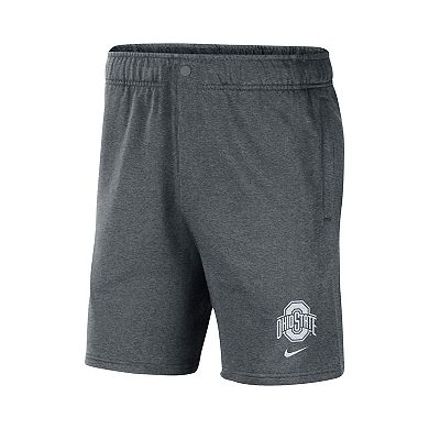 Men's Nike Gray Ohio State Buckeyes Fleece Shorts