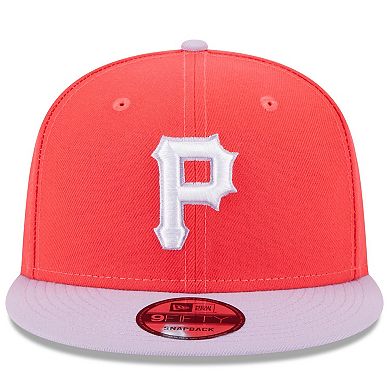 Men's New Era Red/Purple Pittsburgh Pirates Spring Basic Two-Tone 9FIFTY Snapback Hat