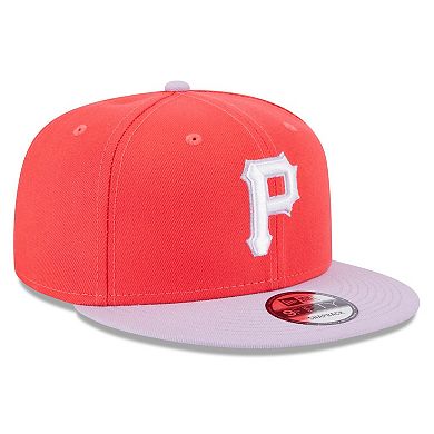 Men's New Era Red/Purple Pittsburgh Pirates Spring Basic Two-Tone 9FIFTY Snapback Hat