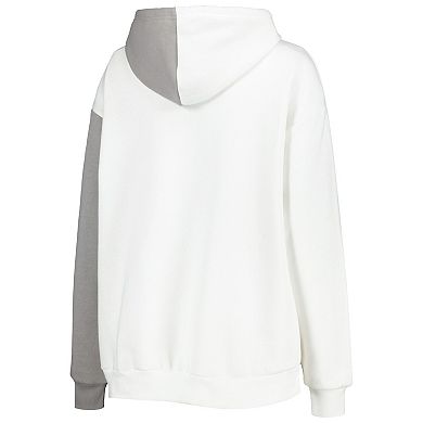 Women's Gameday Couture Gray/White Iowa Hawkeyes Split Pullover Hoodie