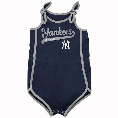 Preschool Navy New York Yankees Hit & Run Bodysuit