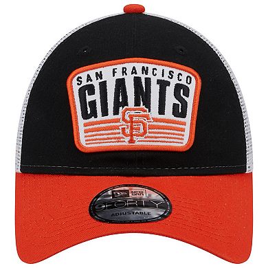 Men's New Era Black San Francisco Giants Two-Tone Patch 9FORTY Snapback Hat