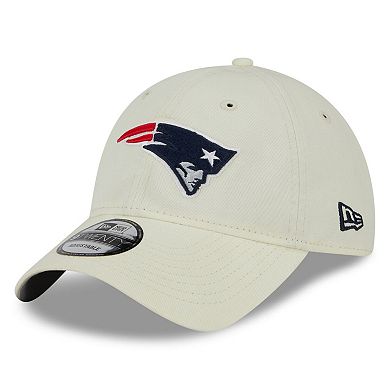Men's New Era Cream New England Patriots Core Classic 2.0 9TWENTY Adjustable Hat
