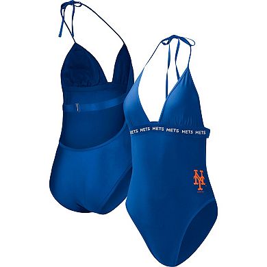 Women's G-III 4Her by Carl Banks Royal New York Mets Full Count One-Piece Swimsuit