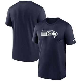 Men's Nike College Navy Seattle Seahawks Legend Logo Performance T-Shirt