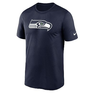 Men's Nike College Navy Seattle Seahawks Legend Logo Performance T-Shirt