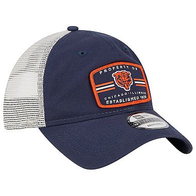 Men's New Era Navy Chicago Bears Property Trucker 9TWENTY Snapback Hat