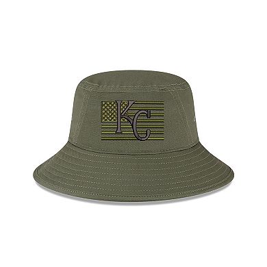 Men's New Era Green Kansas City Royals 2023 Armed Forces Day Bucket Hat
