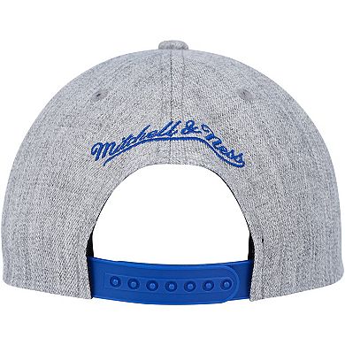 Men's Mitchell & Ness Heather Gray Detroit Pistons Hardwood Classics 2.0 Snapback Hat