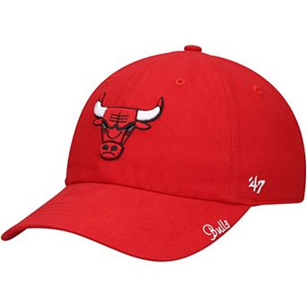 Women's '47 Red Chicago Bulls Miata Clean Up Adjustable Hat