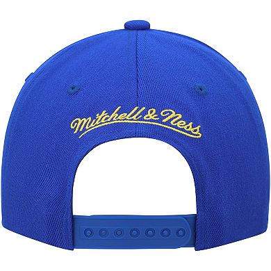 Men's Mitchell & Ness Royal/Gold Golden State Warriors MVP Team Two-Tone 2.0 Stretch-Snapback Hat