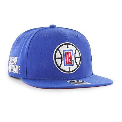 Men's '47  Royal LA Clippers Sure Shot Captain Snapback Hat