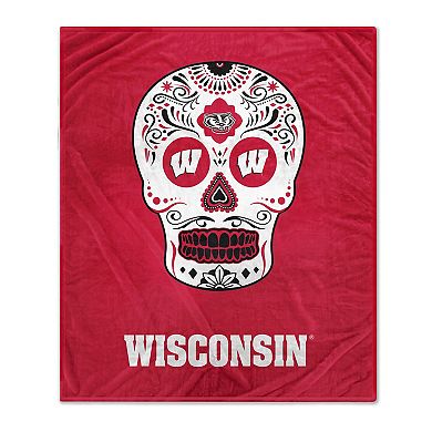 Wisconsin Badgers 60'' x 70'' Sugar Skull Fleece Blanket