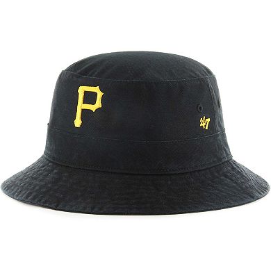 Men's '47 Black Pittsburgh Pirates Primary Bucket Hat