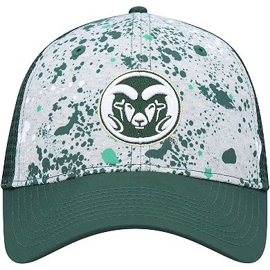 Men's Colosseum  Gray/Green Colorado State Rams Love Fern Trucker Snapback Hat