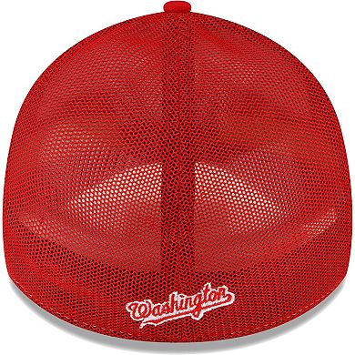 Men's New Era Red/White Washington Nationals 2023 On-Field Batting Practice 39THIRTY Flex Hat