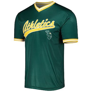 Men's Stitches Green Oakland Athletics Cooperstown Collection Team Jersey