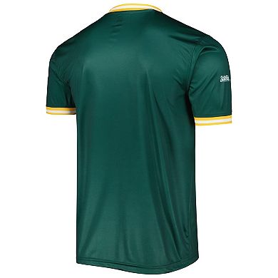 Men's Stitches Green Oakland Athletics Cooperstown Collection Team Jersey