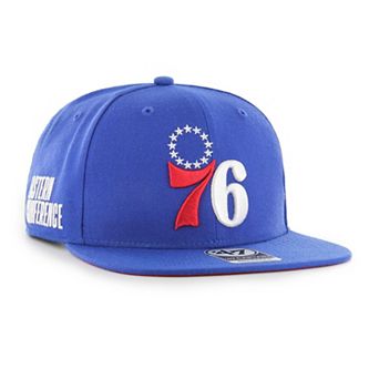 Men's '47 Royal Philadelphia 76ers Sure Shot Captain Snapback Hat