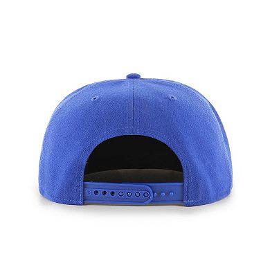 Men's '47 Royal Philadelphia 76ers Sure Shot Captain Snapback Hat