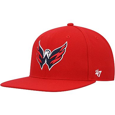 Men's '47 Red Washington Capitals Sure Shot Captain Snapback Hat