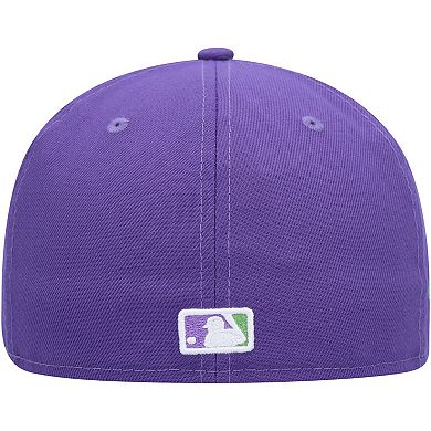 Men's New Era Purple San Francisco Giants Lime Side Patch 59FIFTY Fitted Hat