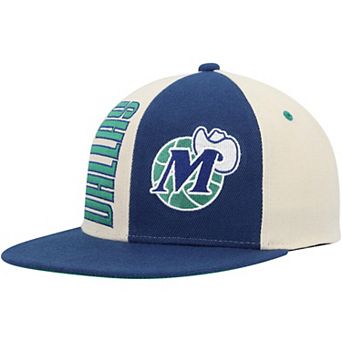 Men's Mitchell & Ness Cream Dallas Mavericks Hardwood Classics Pop Snapback Hat