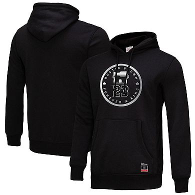 Men's Mitchell & Ness Dustin Brown Black Los Angeles Kings Forever A King Pullover Hoodie