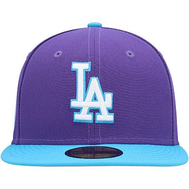 Men's New Era Purple Los Angeles Dodgers Vice 59FIFTY Fitted Hat