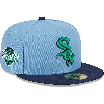 Men's New Era Light Blue/Navy Chicago White Sox Green Undervisor