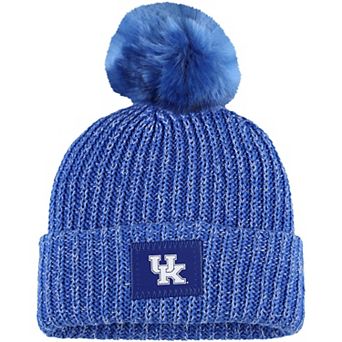 Women's Love Your Melon Royal Kentucky Wildcats Cuffed Knit Hat with Pom