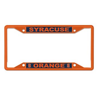 WinCraft Syracuse Orange Chrome Colored License Plate Frame