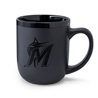 WinCraft Miami Marlins 17oz. Black Tonal Ceramic Mug