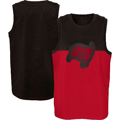 Youth Red/Pewter Tampa Bay Buccaneers Revitalize Tank Top
