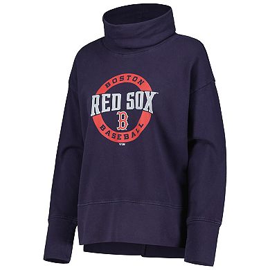 Women's Levelwear Navy Boston Red Sox Sunset Farm Team Pullover Sweatshirt