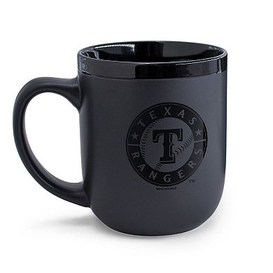WinCraft Texas Rangers 17oz. Black Tonal Mug