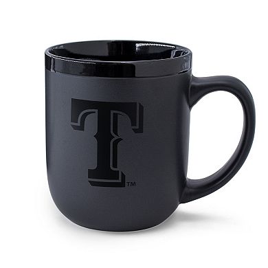 WinCraft Texas Rangers 17oz. Black Tonal Mug