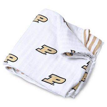 "Infant Three Little Anchors Purdue Boilermakers 47"" x 47"" Muslin 4-Layer Blanket"