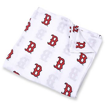 Infant White Boston Red Sox 47'' x 47'' Muslin Swaddle Blanket