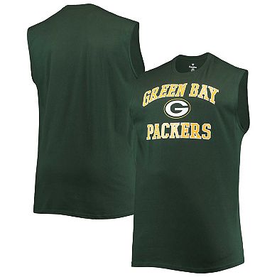 Men's Green Green Bay Packers Big & Tall Muscle Tank Top