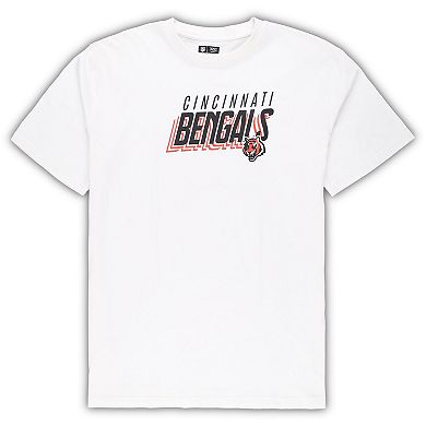 Men's Concepts Sport White/Charcoal Cincinnati Bengals Big & Tall Top and Shorts Set