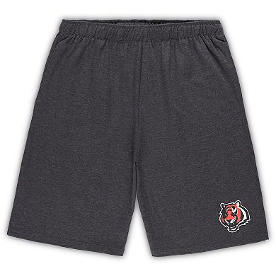 Men's Concepts Sport White/Charcoal Cincinnati Bengals Big & Tall Top and Shorts Set