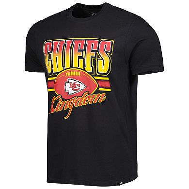 Men's '47 Black Kansas City Chiefs Regional Super Rival T-Shirt