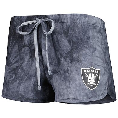 Women's Concepts Sport Charcoal Las Vegas Raiders Billboard Scoop Neck Racerback Tank Top and Shorts Sleep Set