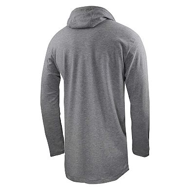 Men's Nike Heather Gray Villanova Wildcats Performance Long Sleeve Hoodie T-Shirt