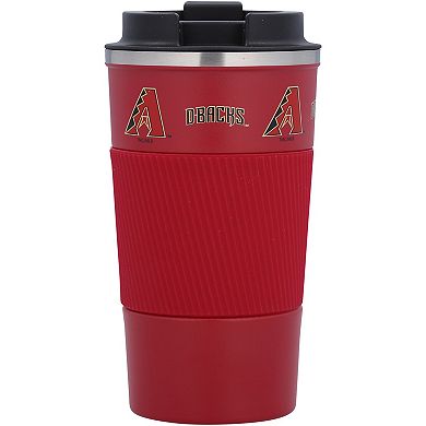Arizona Diamondbacks 18oz Coffee Tumbler with Silicone Grip